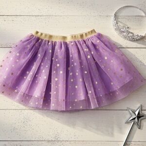 Cupcakes and cartwheels purple and Gold polka  dotted tutu